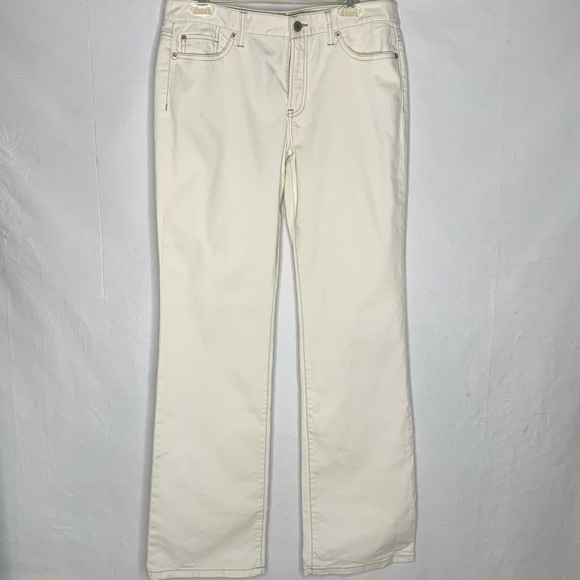 Ann Taylor Loft White Jeans Original Boot Size 8 - Picture 3 of 8